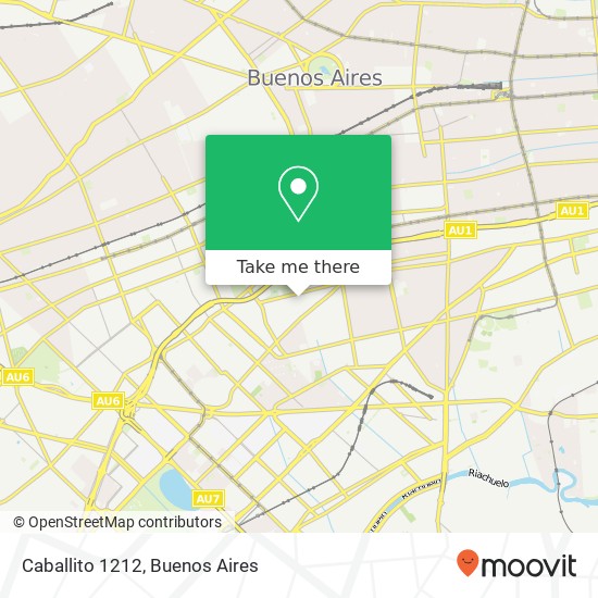 Caballito 1212 map