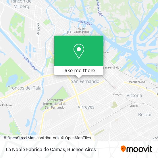 La Noble Fábrica de Camas map