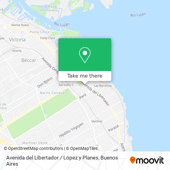 Avenida del Libertador / López y Planes map