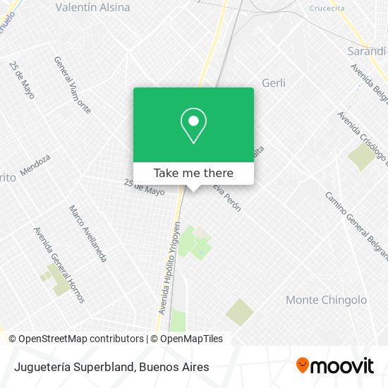 Mapa de Juguetería Superbland