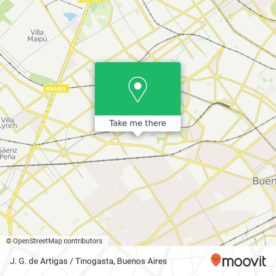 Mapa de J. G. de Artigas / Tinogasta