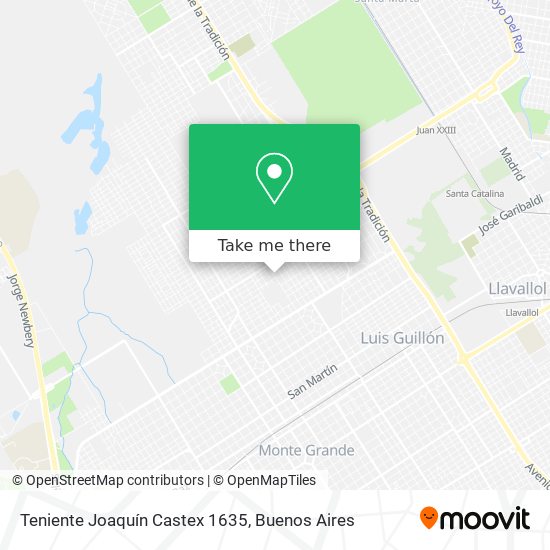 Teniente Joaquín Castex 1635 map