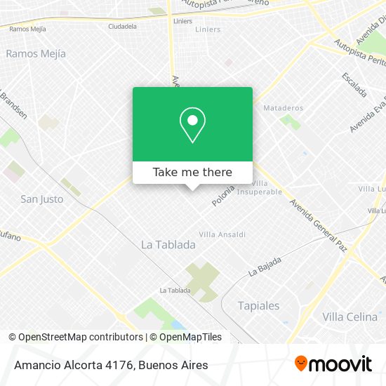 Amancio Alcorta 4176 map