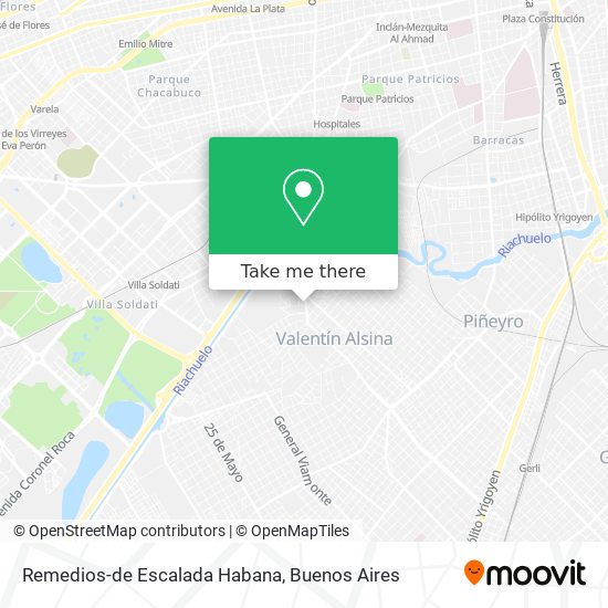 Remedios-de Escalada Habana map