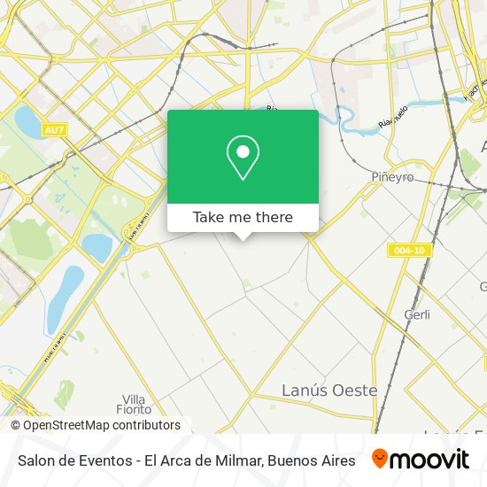 Salon de Eventos - El Arca de Milmar map