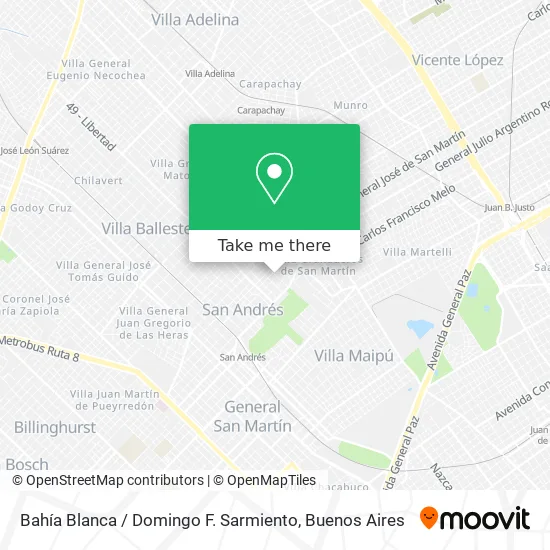 Mapa de Bahía Blanca / Domingo F. Sarmiento