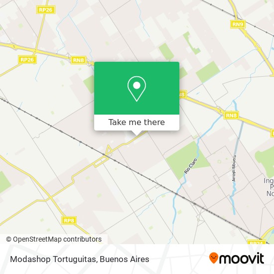 Modashop Tortuguitas map