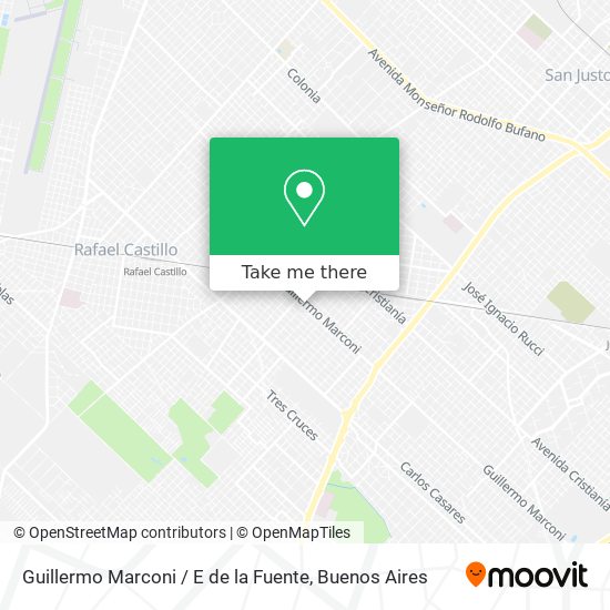Guillermo Marconi / E de la Fuente map