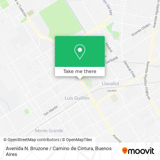 Avenida N. Bruzone / Camino de Cintura map