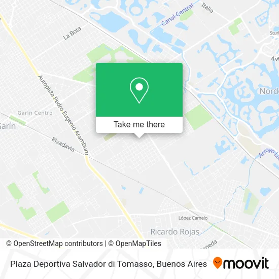 Mapa de Plaza Deportiva Salvador di Tomasso