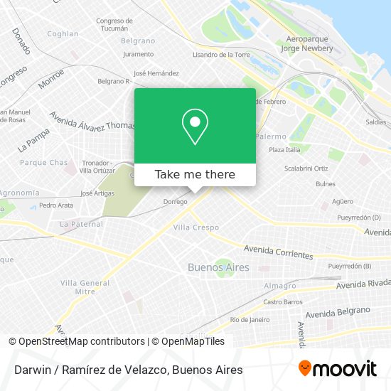 Darwin / Ramírez de Velazco map