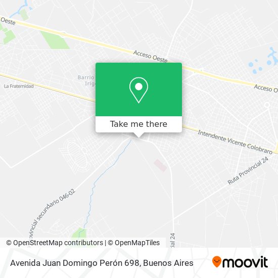 Avenida Juan Domingo Perón 698 map