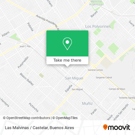 Mapa de Las Malvinas / Castelar