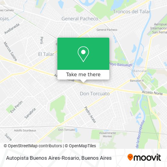 Autopista Buenos Aires-Rosario map