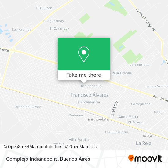 Complejo Indianapolis map