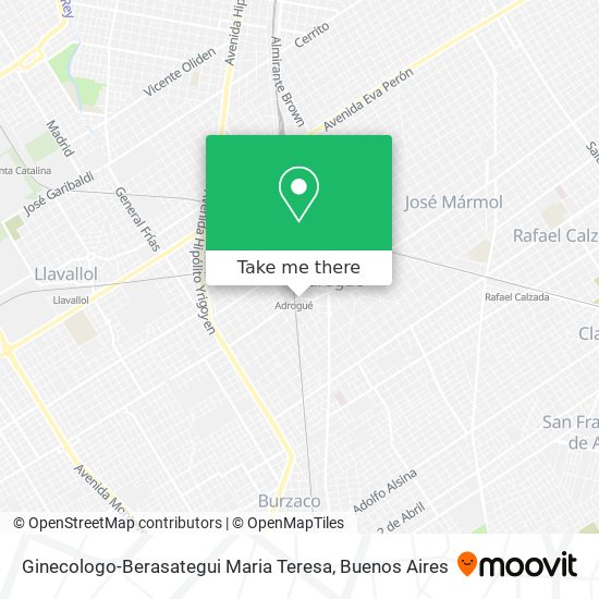 Ginecologo-Berasategui Maria Teresa map