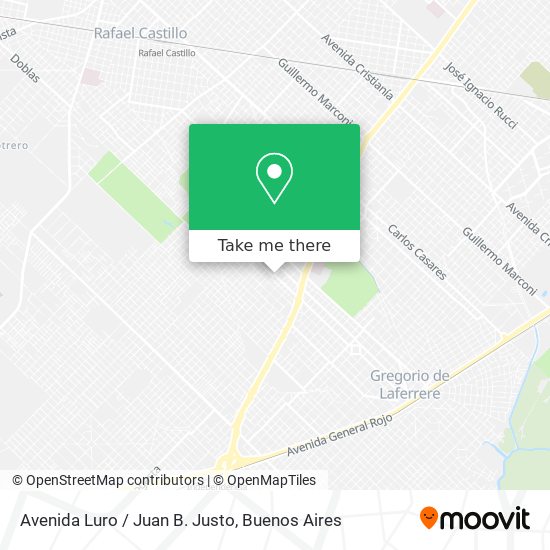 Avenida Luro / Juan B. Justo map