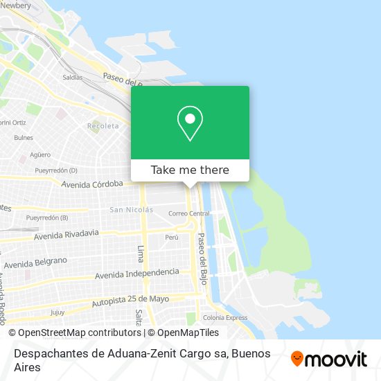 Mapa de Despachantes de Aduana-Zenit Cargo sa