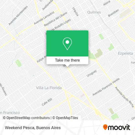 Weekend Pesca map