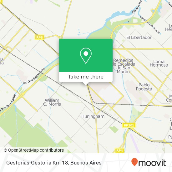 Gestorias-Gestoria Km 18 map