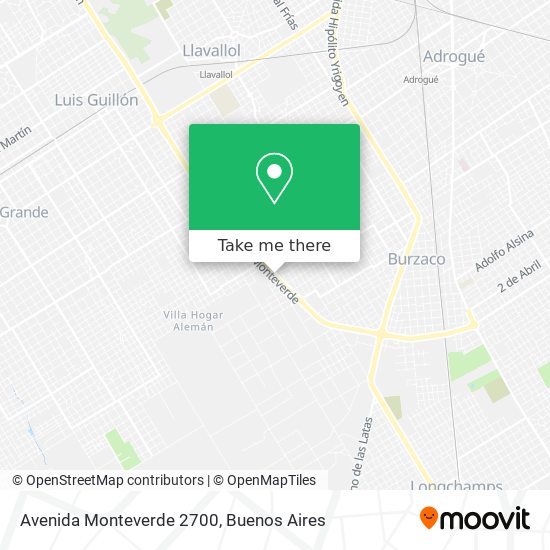 Avenida Monteverde 2700 map