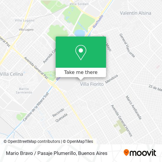 Mario Bravo / Pasaje Plumerillo map