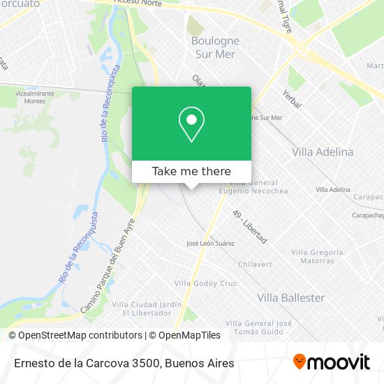 Ernesto de la Carcova 3500 map