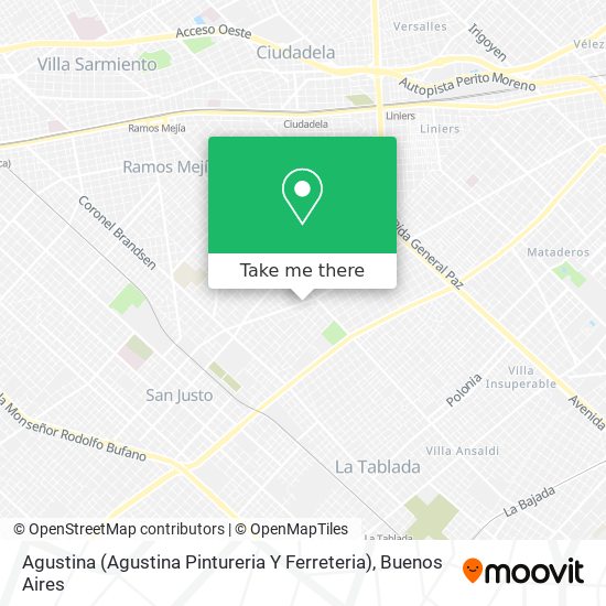 Agustina (Agustina Pintureria Y Ferreteria) map
