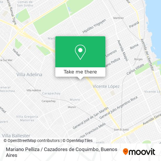 Mariano Pelliza / Cazadores de Coquimbo map