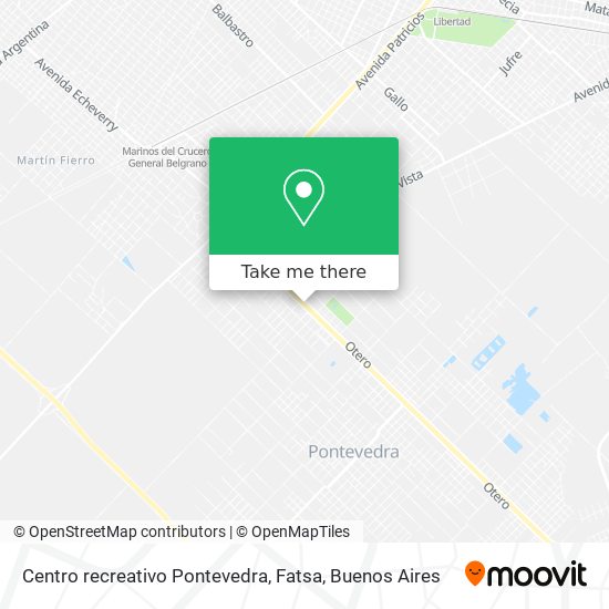 Mapa de Centro recreativo Pontevedra, Fatsa