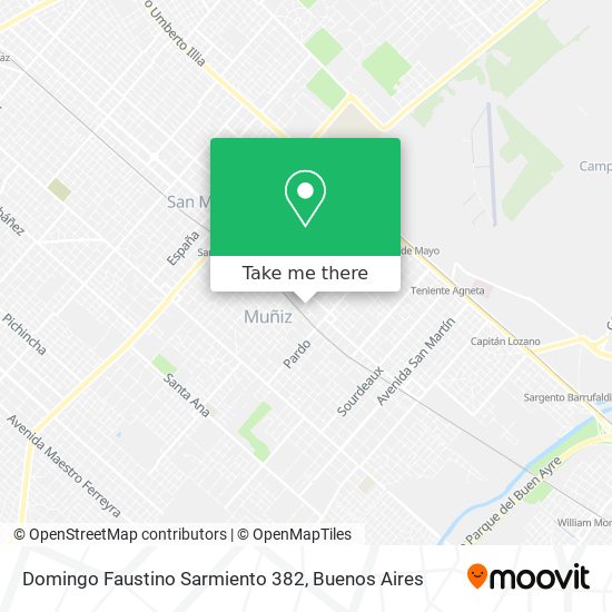 Domingo Faustino Sarmiento 382 map