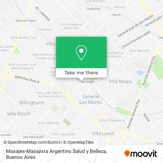 Masajes-Masajista Argentino Salud y Belleza map