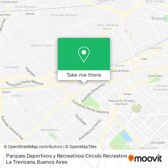 Parques Deportivos y Recreativos-Circulo Recreativo La Trevisana map