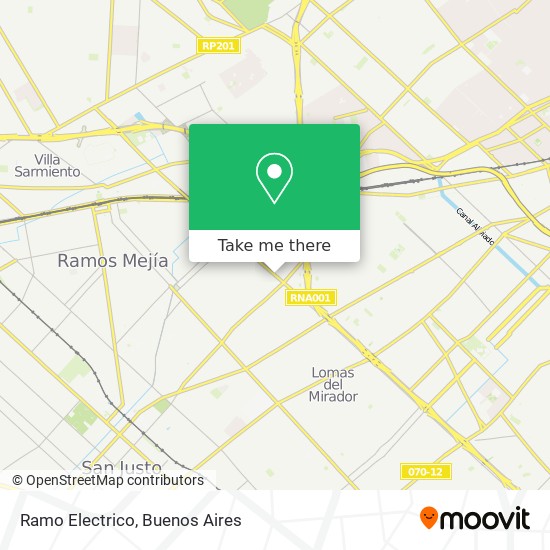 Ramo Electrico map