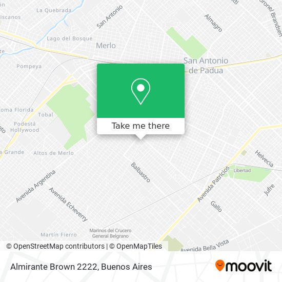 Mapa de Almirante Brown 2222