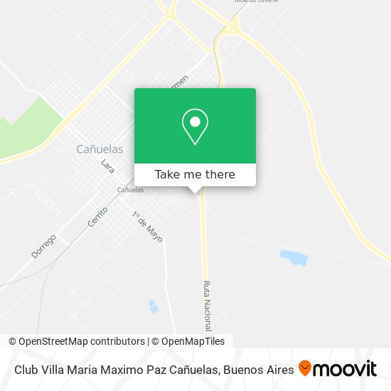 Mapa de Club Villa Maria Maximo Paz Cañuelas