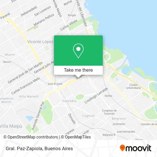 Gral. Paz-Zapiola map