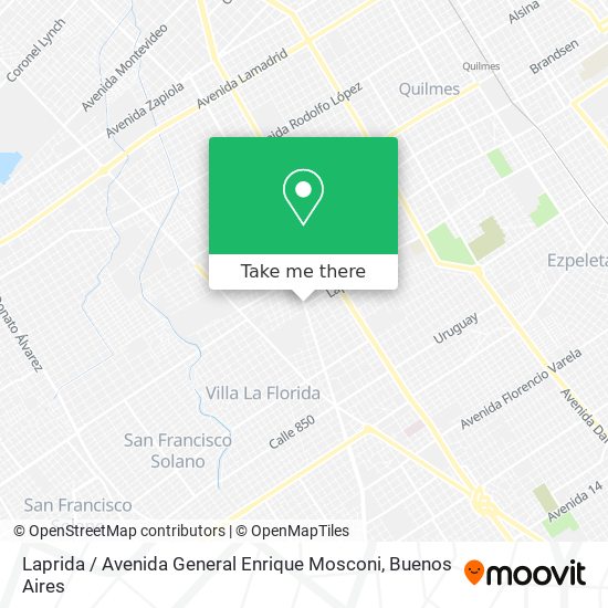 Mapa de Laprida / Avenida General Enrique Mosconi