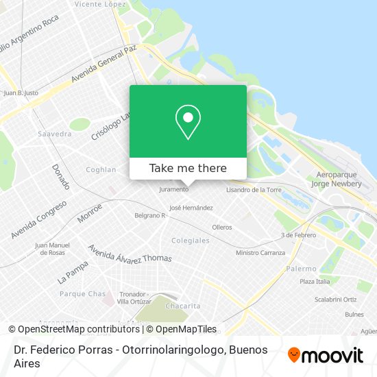 Dr. Federico Porras - Otorrinolaringologo map