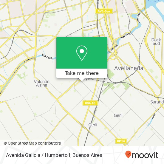 Avenida Galicia / Humberto I map