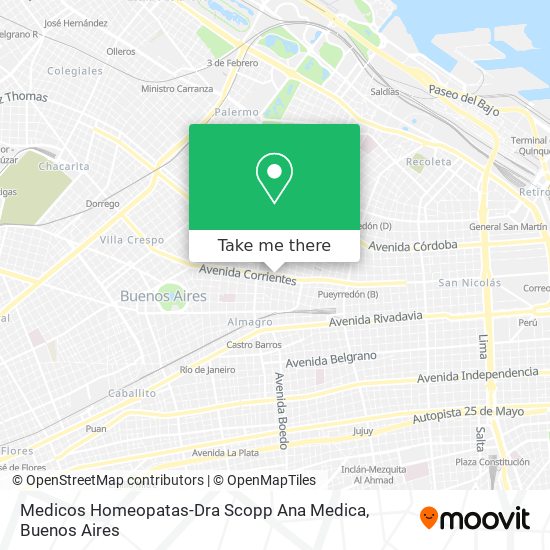 Medicos Homeopatas-Dra Scopp Ana Medica map