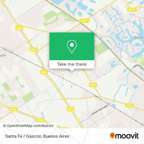 Santa Fe / Gascón map