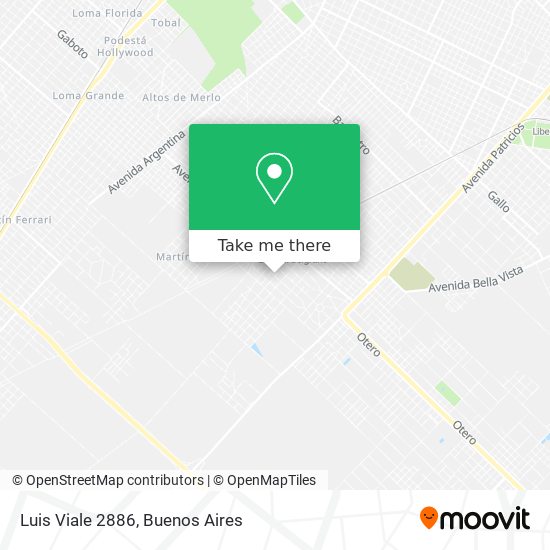 Luis Viale 2886 map