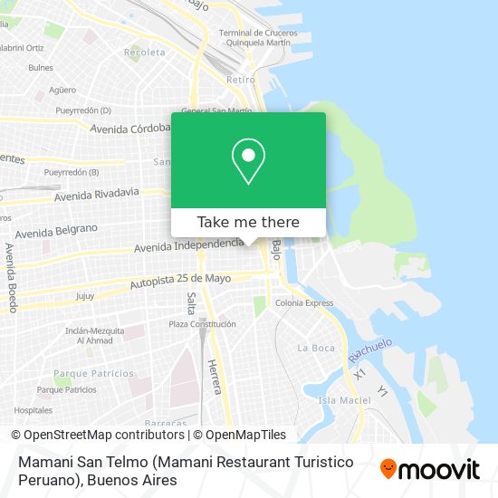 Mamani San Telmo (Mamani Restaurant Turistico Peruano) map