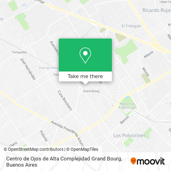 Mapa de Centro de Ojos de Alta Complejidad Grand Bourg