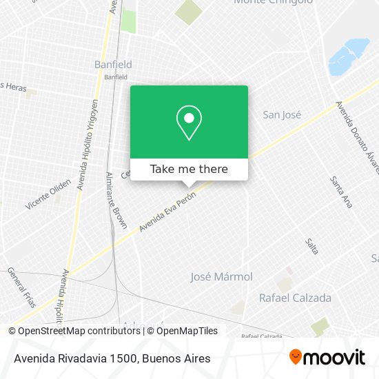 Avenida Rivadavia 1500 map