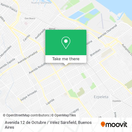 Mapa de Avenida 12 de Octubre / Vélez Sársfield