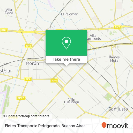 Fletes-Transporte Refrigerado map