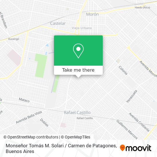 Mapa de Monseñor Tomás M. Solari / Carmen de Patagones