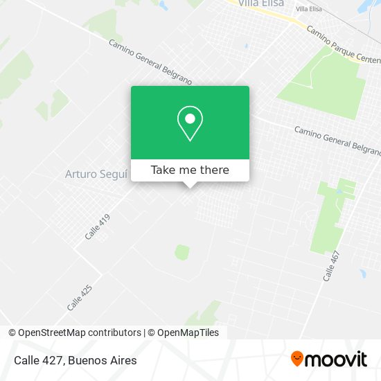 Mapa de Calle 427